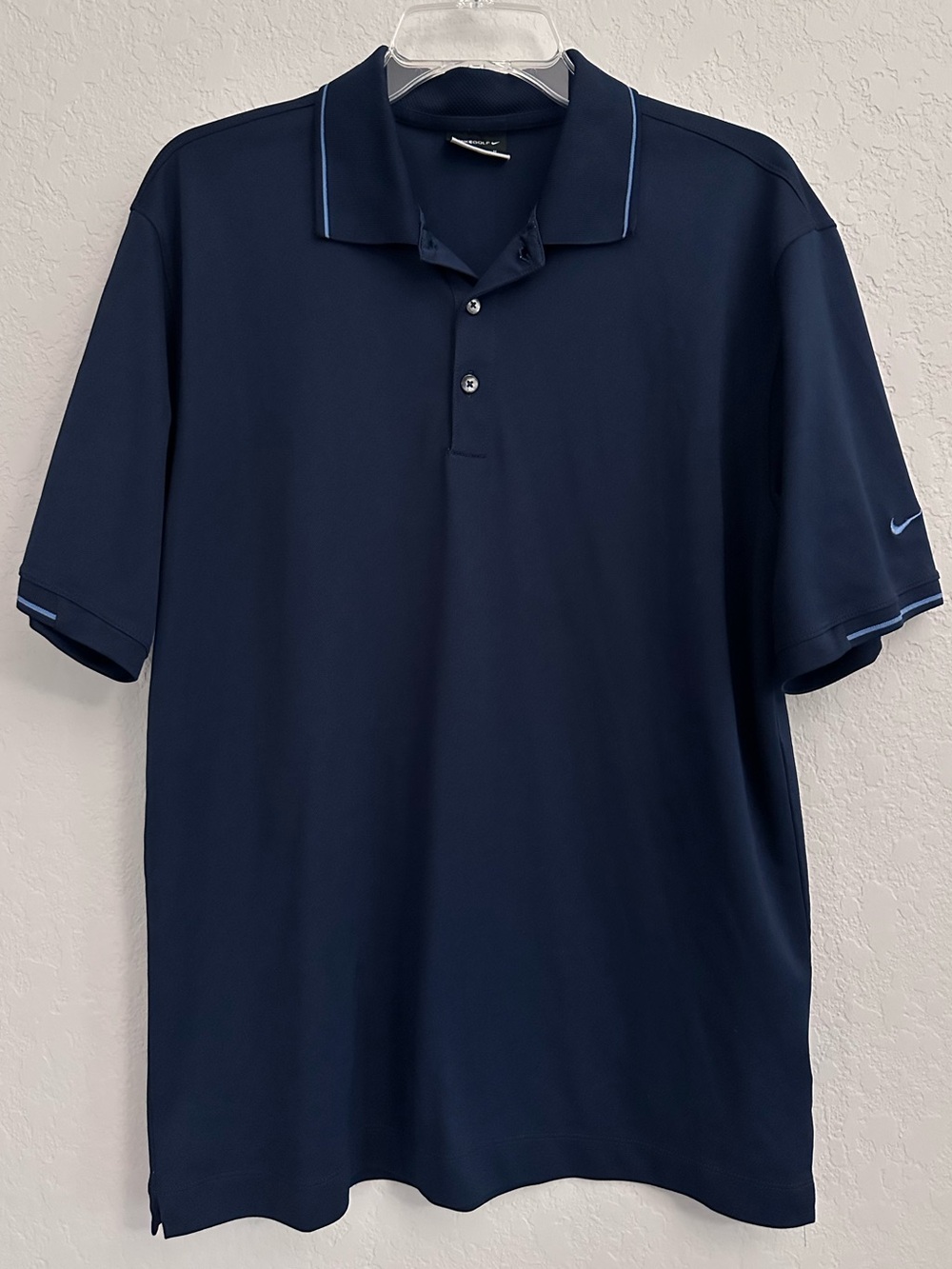 Nike Golf Fit Dry Polo Shirt Men's Medium Navy